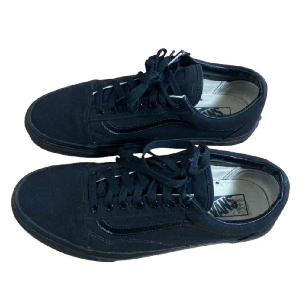 Vans SALE! Unisex Sneakers Off the Wall Low Top Black Canvas Men 10.5 Women 12 - Picture 5 of 6